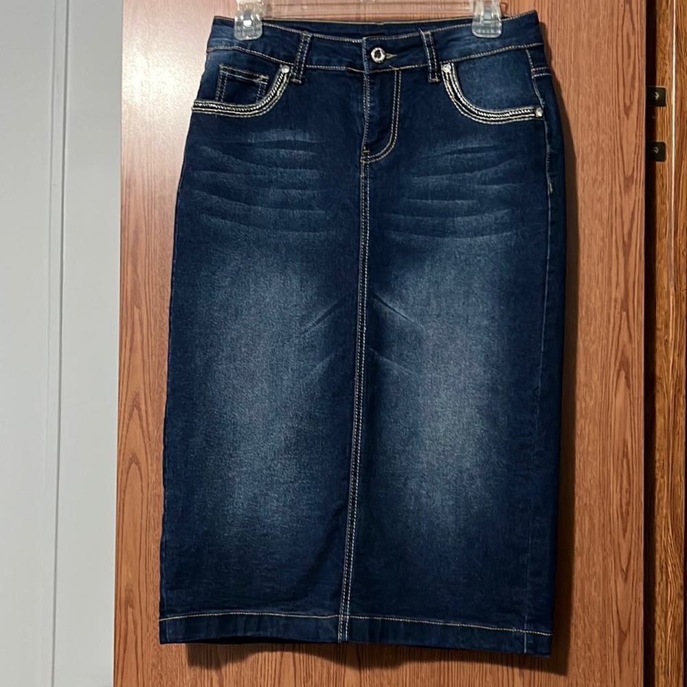 BeGirl Denim Midi Skirt
